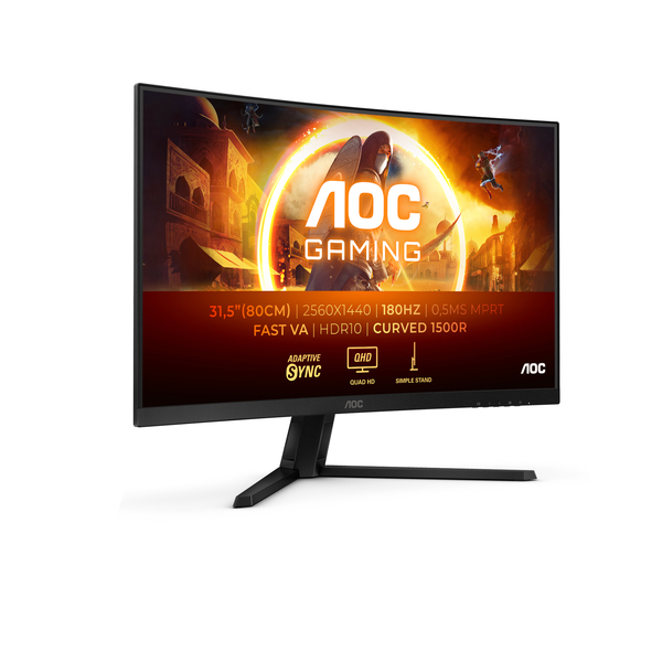 AOC 31.5&quot; CQ32G4VE 0.5ms, 150hz, 2560x1440, VA -kaareva pelin&auml;ytt&ouml;