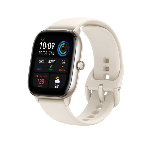 Amazfit GTS 4 mini -&auml;lykello, Moonlight White