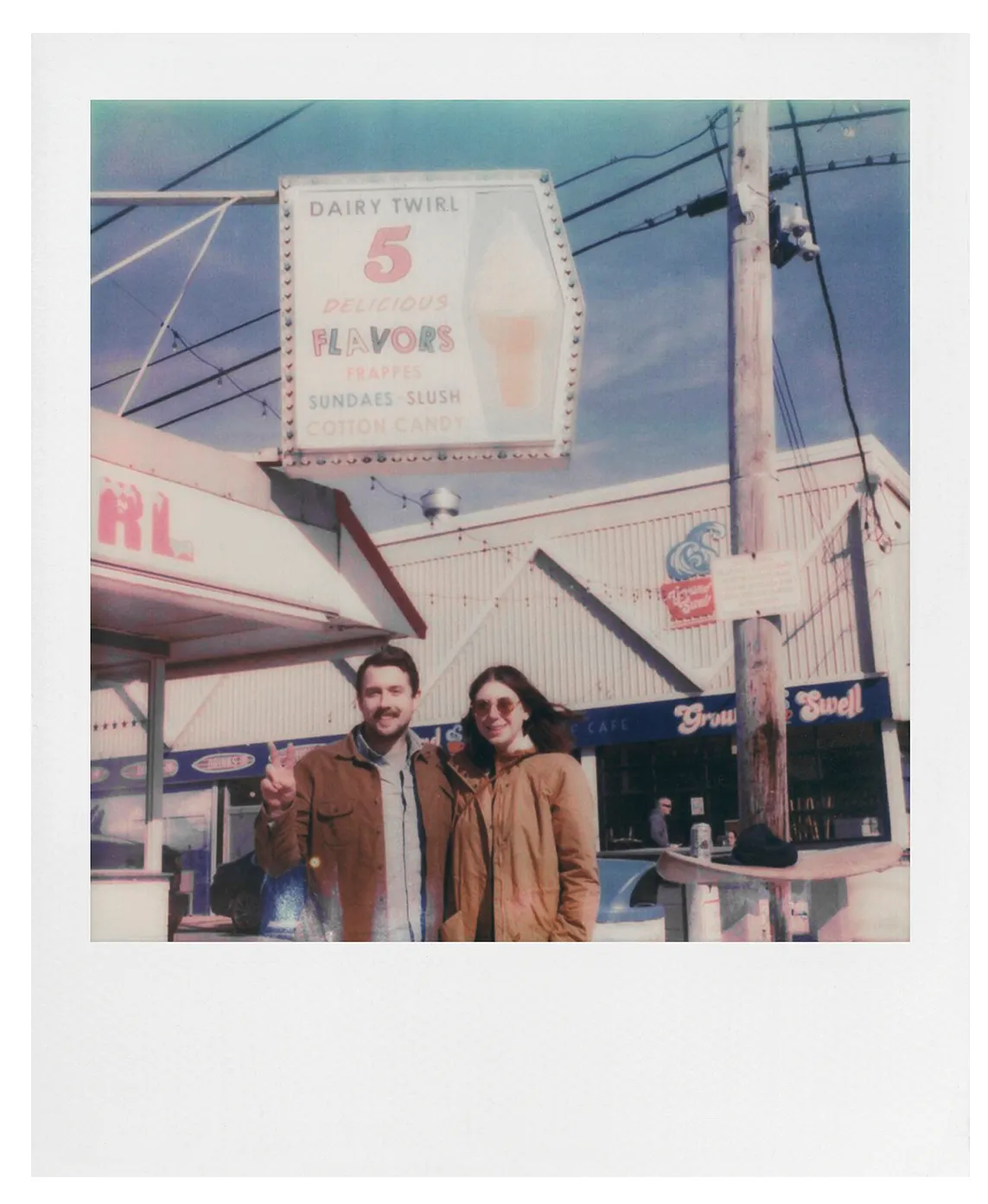 POLAROID Color Film for 600 White Frame