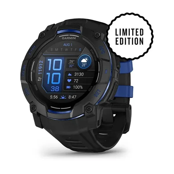 Garmin Instinct 3 50mm AMOLED Smartwatch, Black