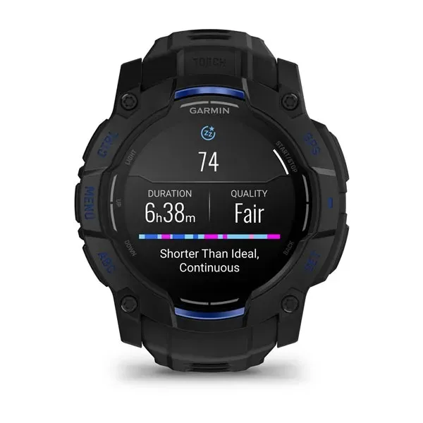 Garmin Instinct 3 50mm AMOLED Smartwatch, Black
