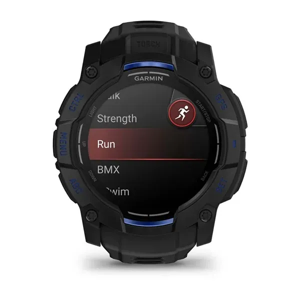 Garmin Instinct 3 50mm AMOLED Smartwatch, Black