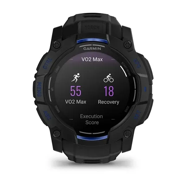 Garmin Instinct 3 50mm AMOLED Smartwatch, Black