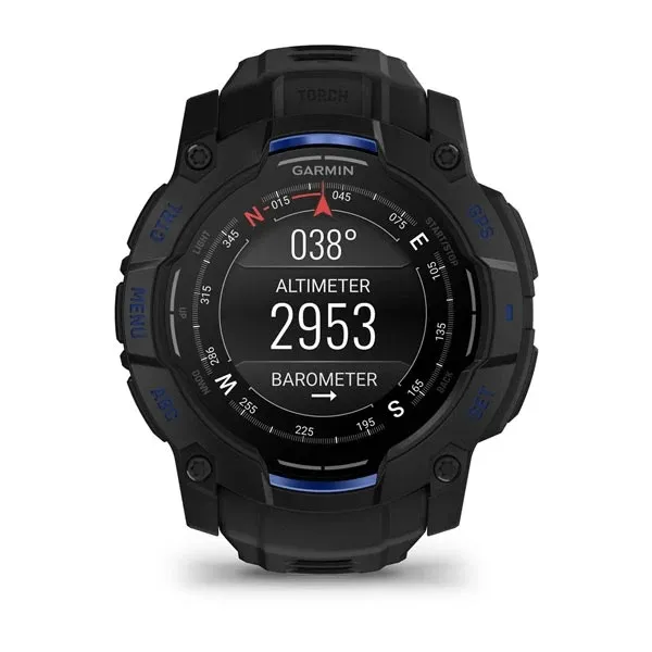 Garmin Instinct 3 50mm AMOLED Smartwatch, Black