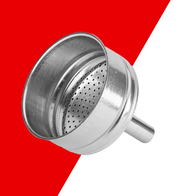 Bialetti Moka Express -vaihtosuodatinsuppilo, 4 kupin, alumiini, harmaa / hopea