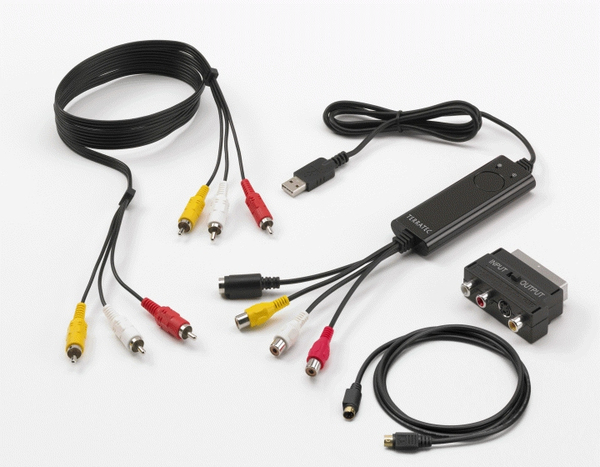 TerraTec G1, USB 2.0 videosieppari MPEG-1/2/4, 720x576, video/&auml;&auml;ni