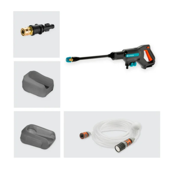 Gardena AquaClean 24 / 18V - batteridriven h&ouml;gtryckstv&auml;tt Solo (utan batteri)