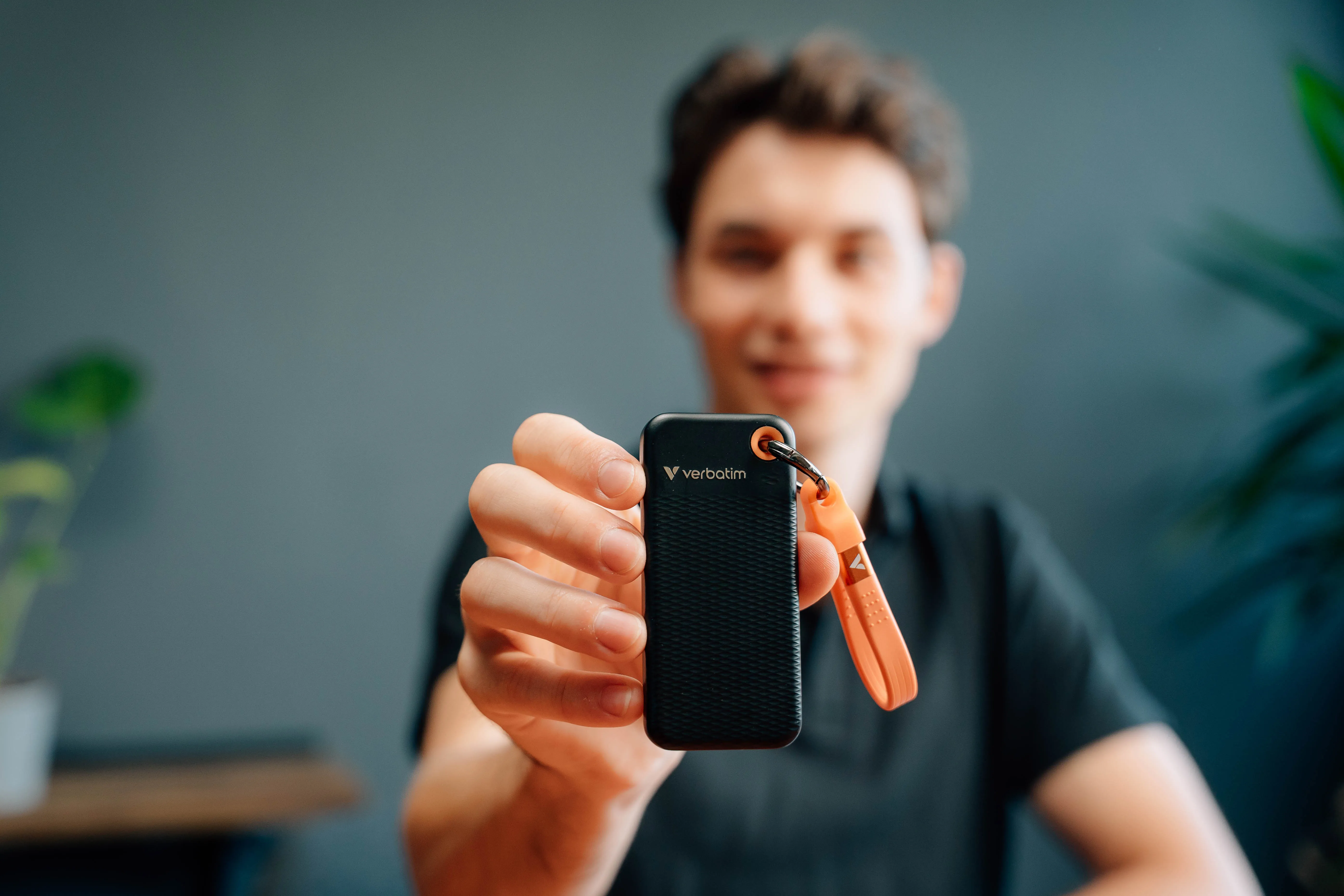 VERBATIM USB 3.2 Gen 2 1TB Pocket SSD, Black/Orange