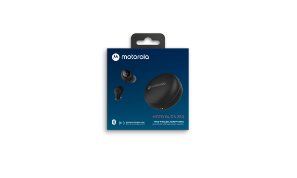 Motorola Moto Buds 250 bluetooth -h&ouml;rlurar, svart