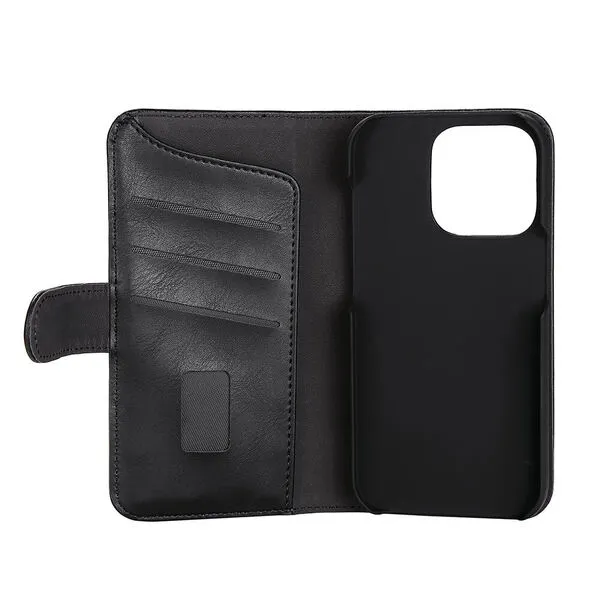 GEAR Wallet, iPhone 14 Pro -lompakkokotelo, Musta