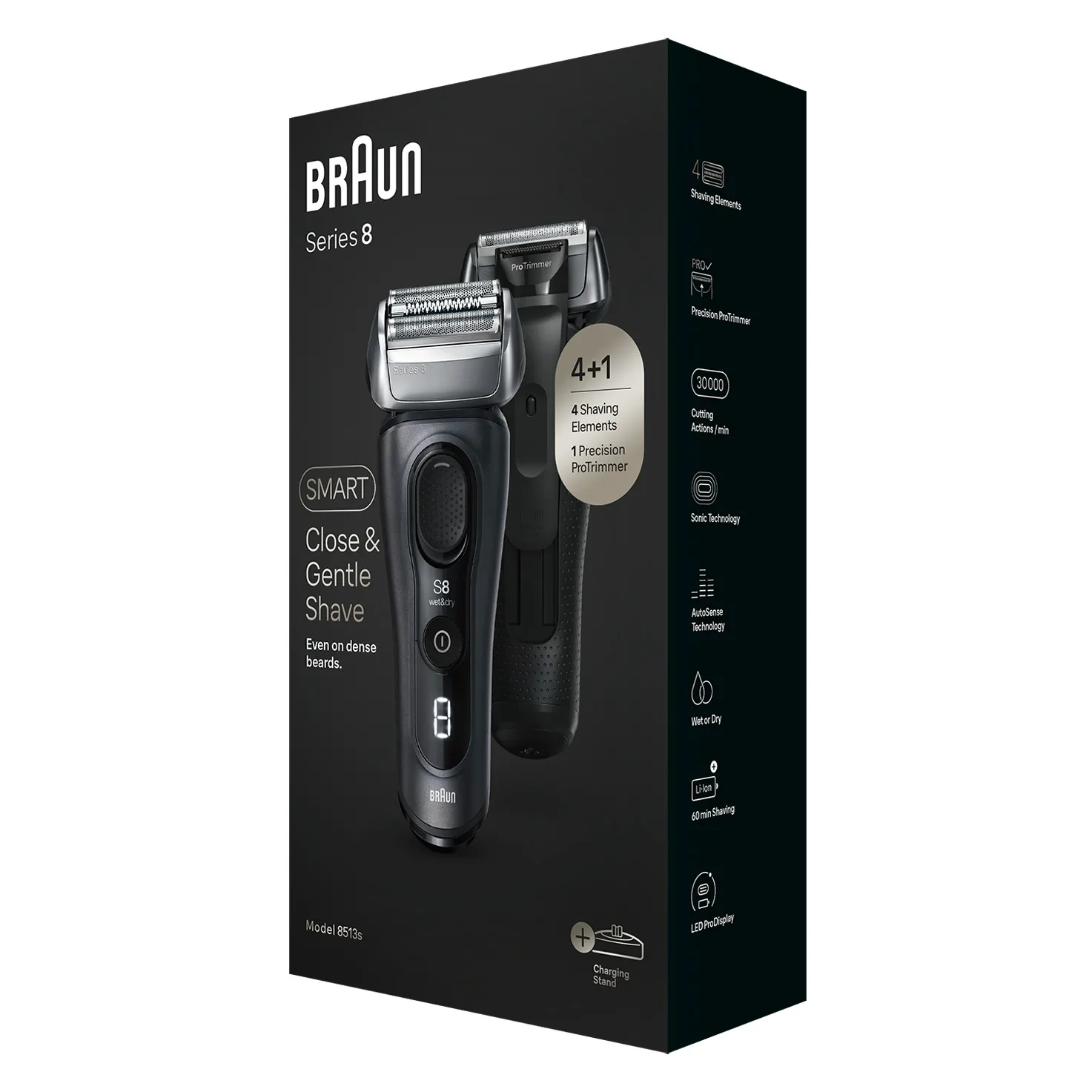 Braun Series 8 8513S - shaver, Black