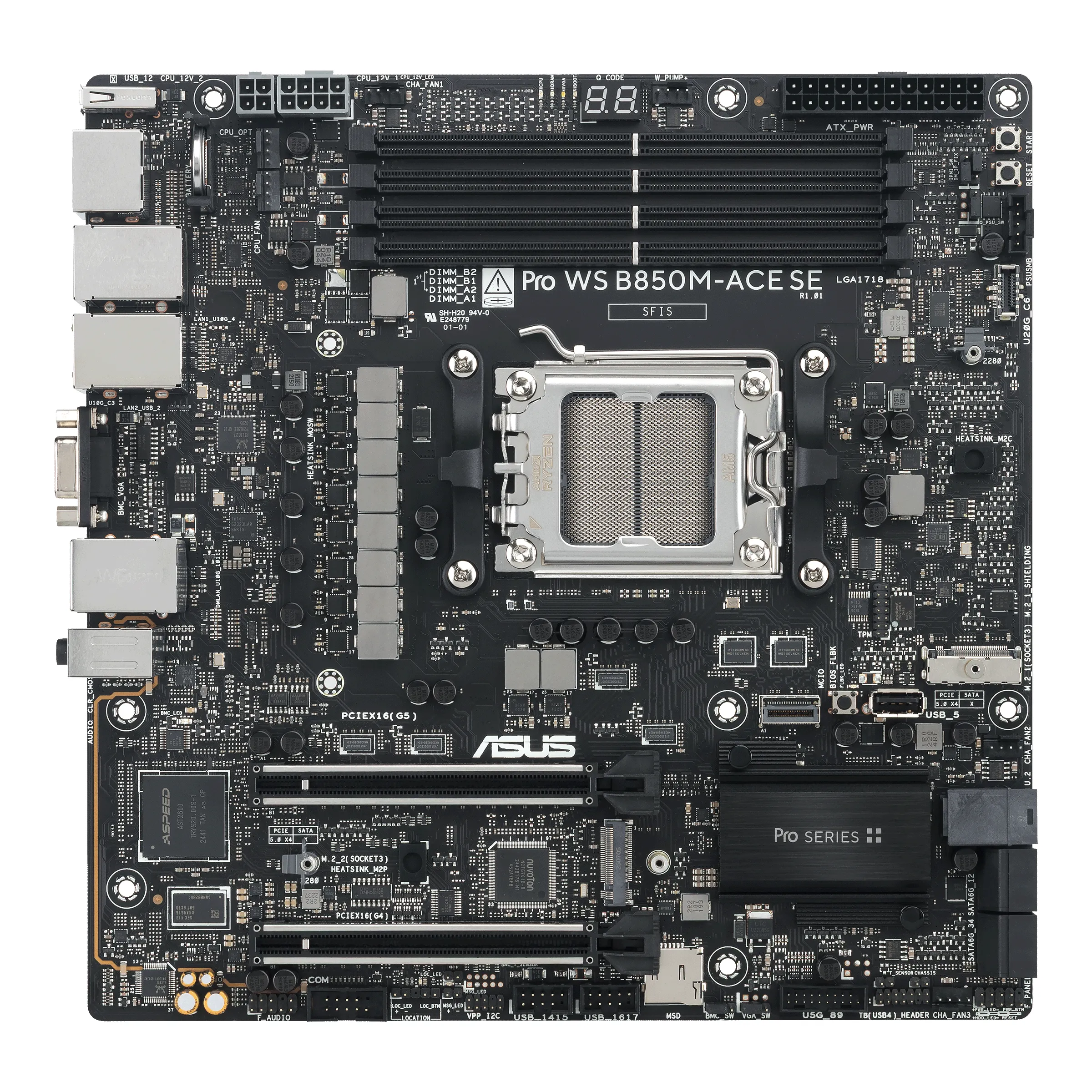 Asus PRO WS B850M-ACE SE AM5 mATX Motherboard