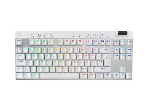 Logitech G Pro X Tactile - wireless gaming keyboard, white