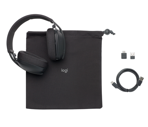 Logitech Zone Vibe 125 -wireless headset, graphite