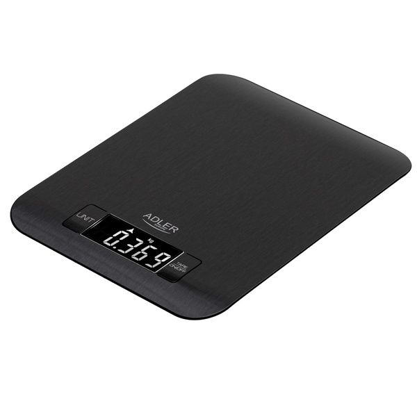 Adler AD 3183b Kitchen Scale, 5 kg, 1 g, Black