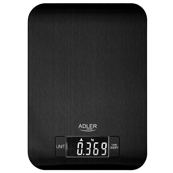 Adler AD 3183b Kitchen Scale, 5 kg, 1 g, Black
