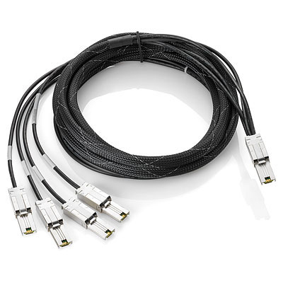 HP External Mini-SAS to 4x1 Mini-SAS Cable 4,00m