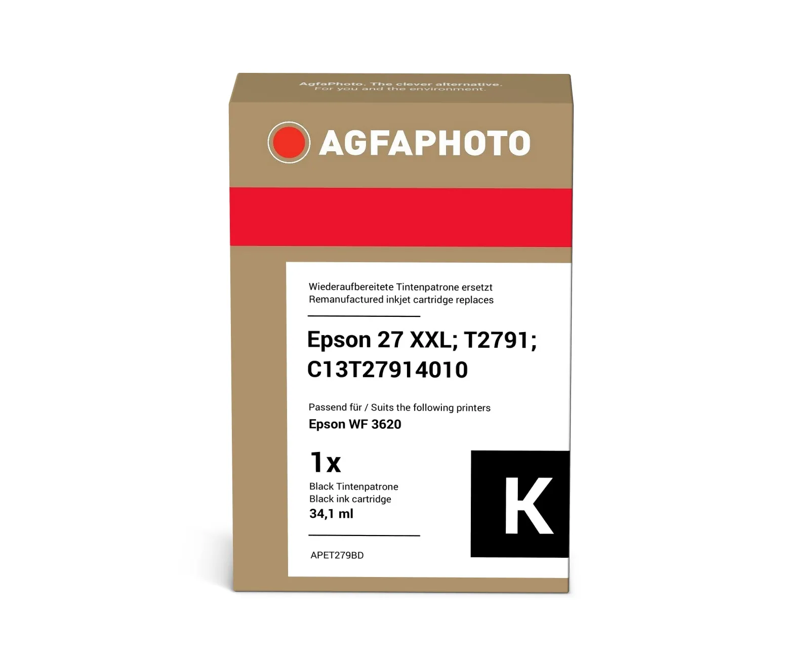 AGFAPHOTO 27 T2791XXL -mustekasetti, musta