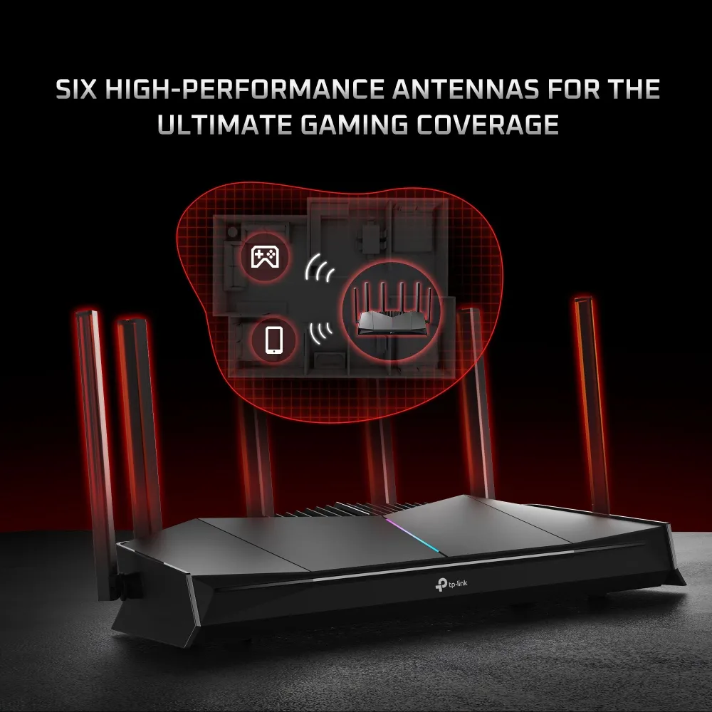 TP-Link Archer GE400 Gaming Router, Wi-Fi 7, BE6500, Dual-band, with 2.5G WAN