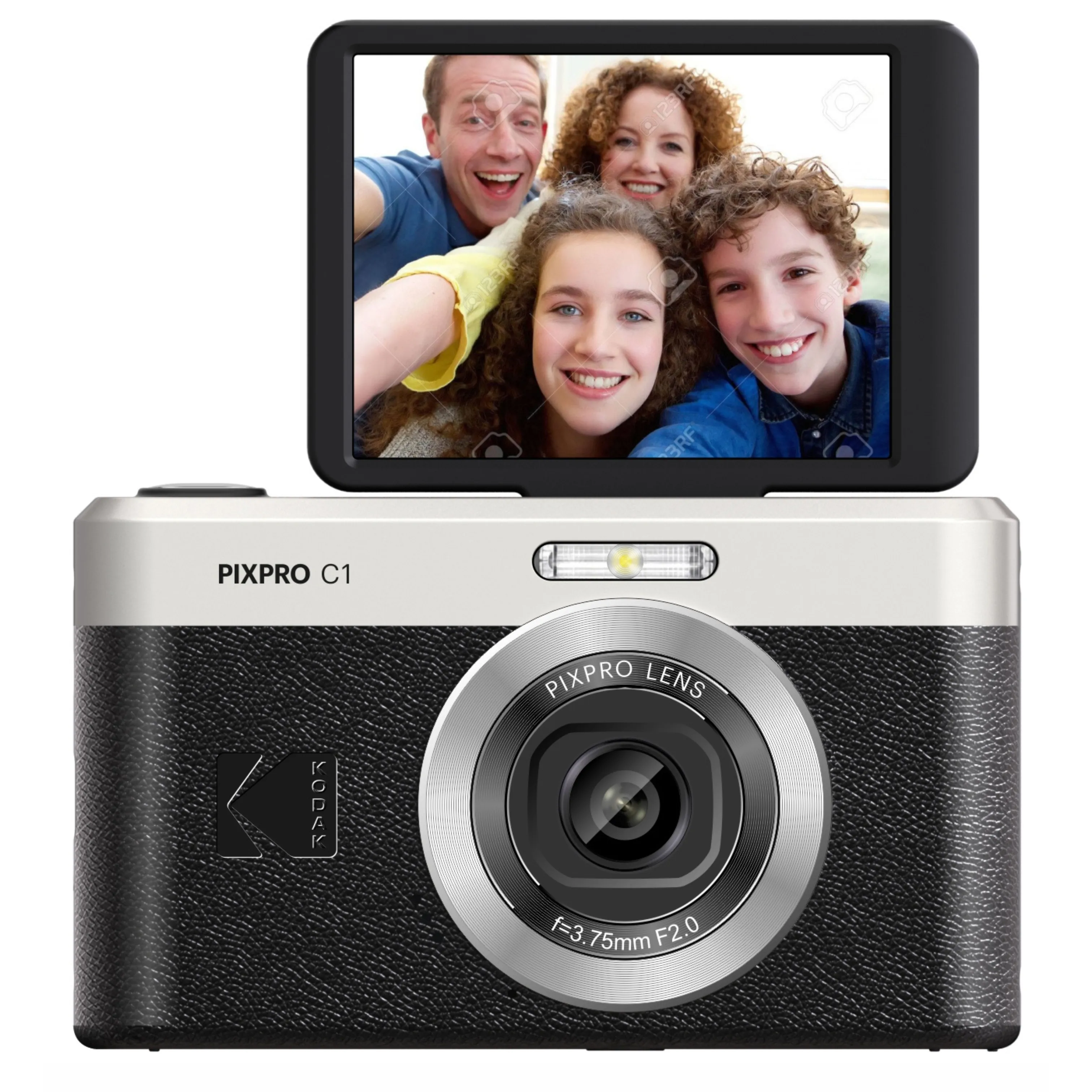 KODAK Digital Camera Pixpro C1 CMOS 5x 16MP Black - Bundle