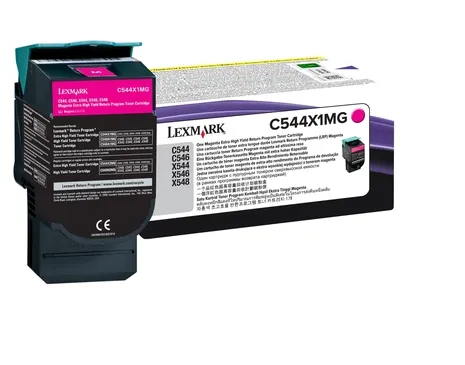 Lexmark C544X1MG High Yield -laserv&auml;rikasetti, magenta