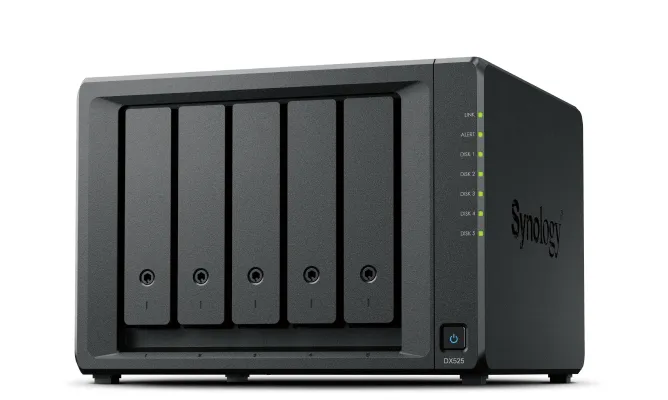 Synology DX525 - 5-paikkainen laajennusyksikk&ouml;, musta