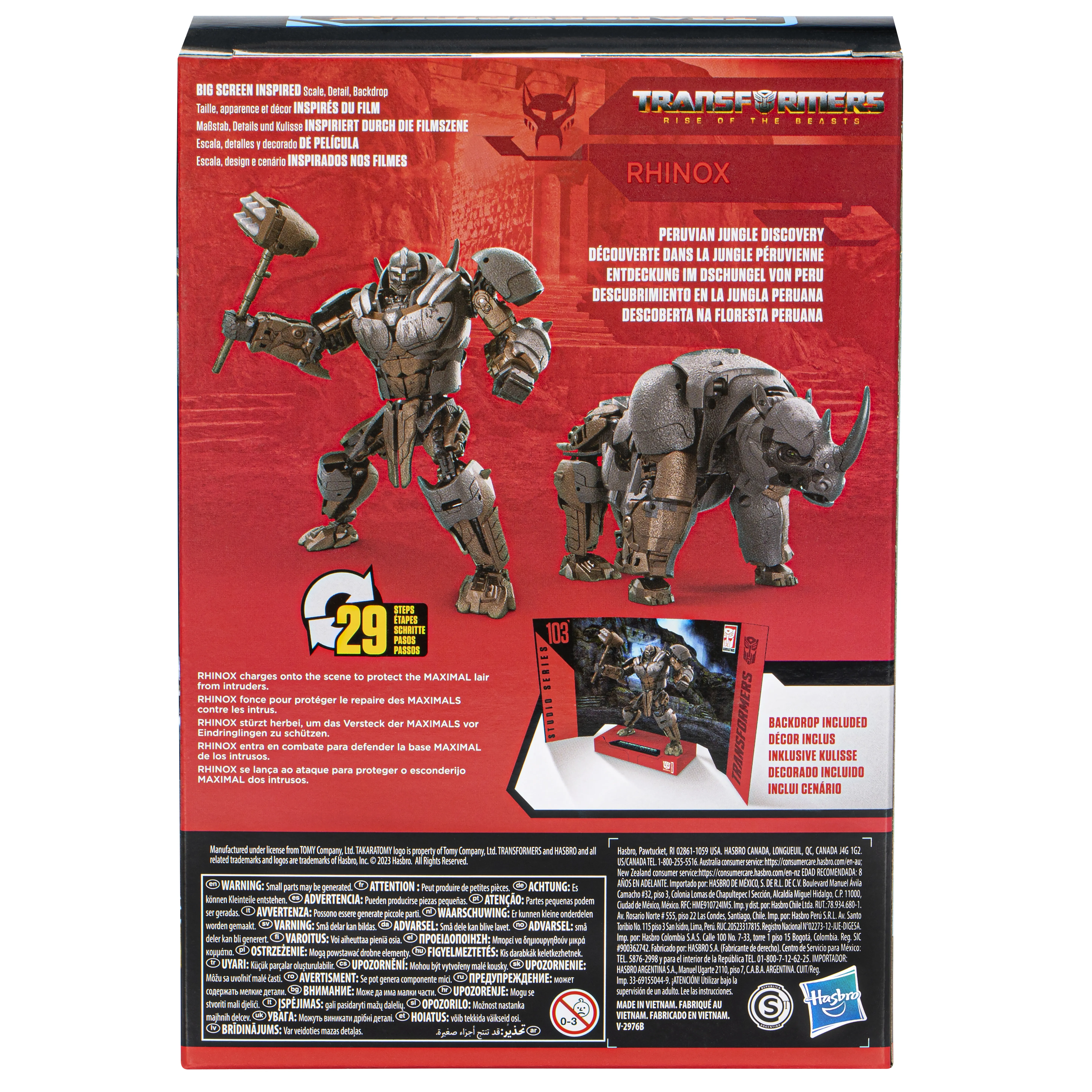 Hasbro Transformers Studio Series Voyager 103 Rhinox toy figure