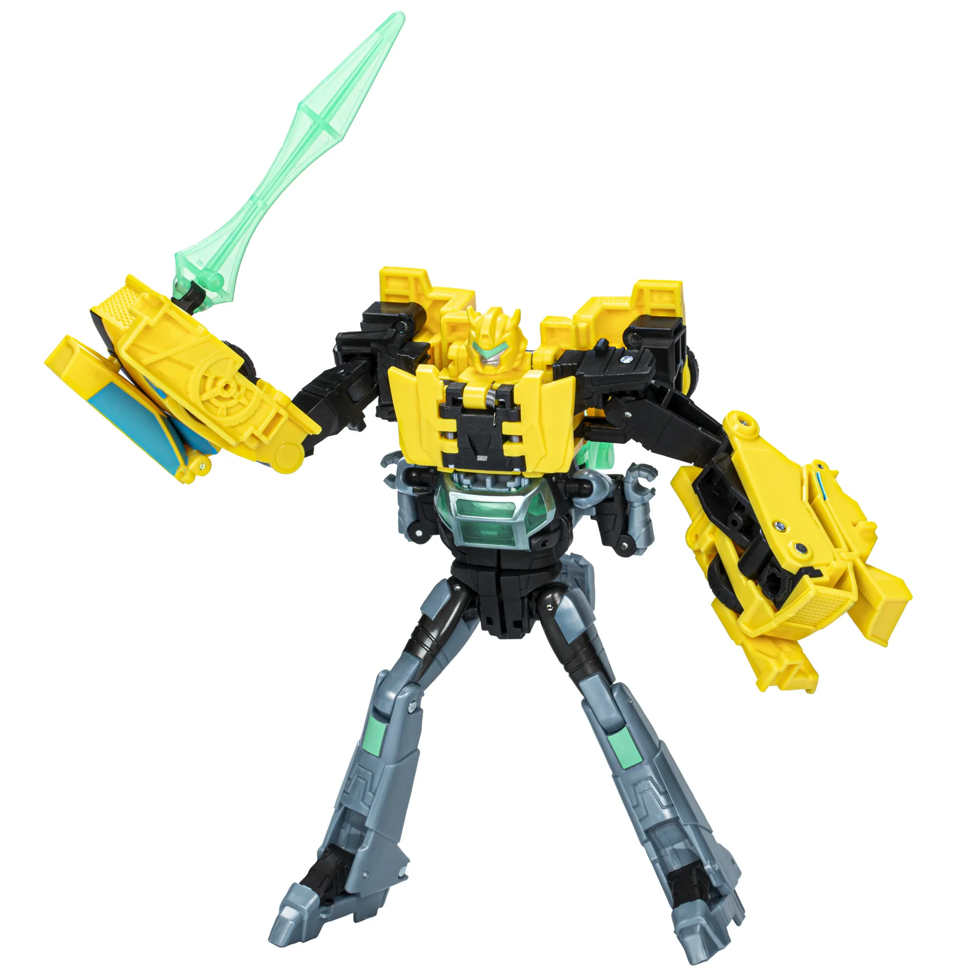 Hasbro Transformers EarthSpark Cyber-Combiner Bumblebee and Mo Malto toy figure