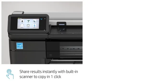 HP DesignJet T830 - 24&quot; monitoimitulostin - v&auml;ri - mustesuihku - 610 x 2770 mm (alkuper&auml;inen) - Rulla (61 cm) (media) - jopa 0.43 min/sivu (tulostus) - 1 rulla