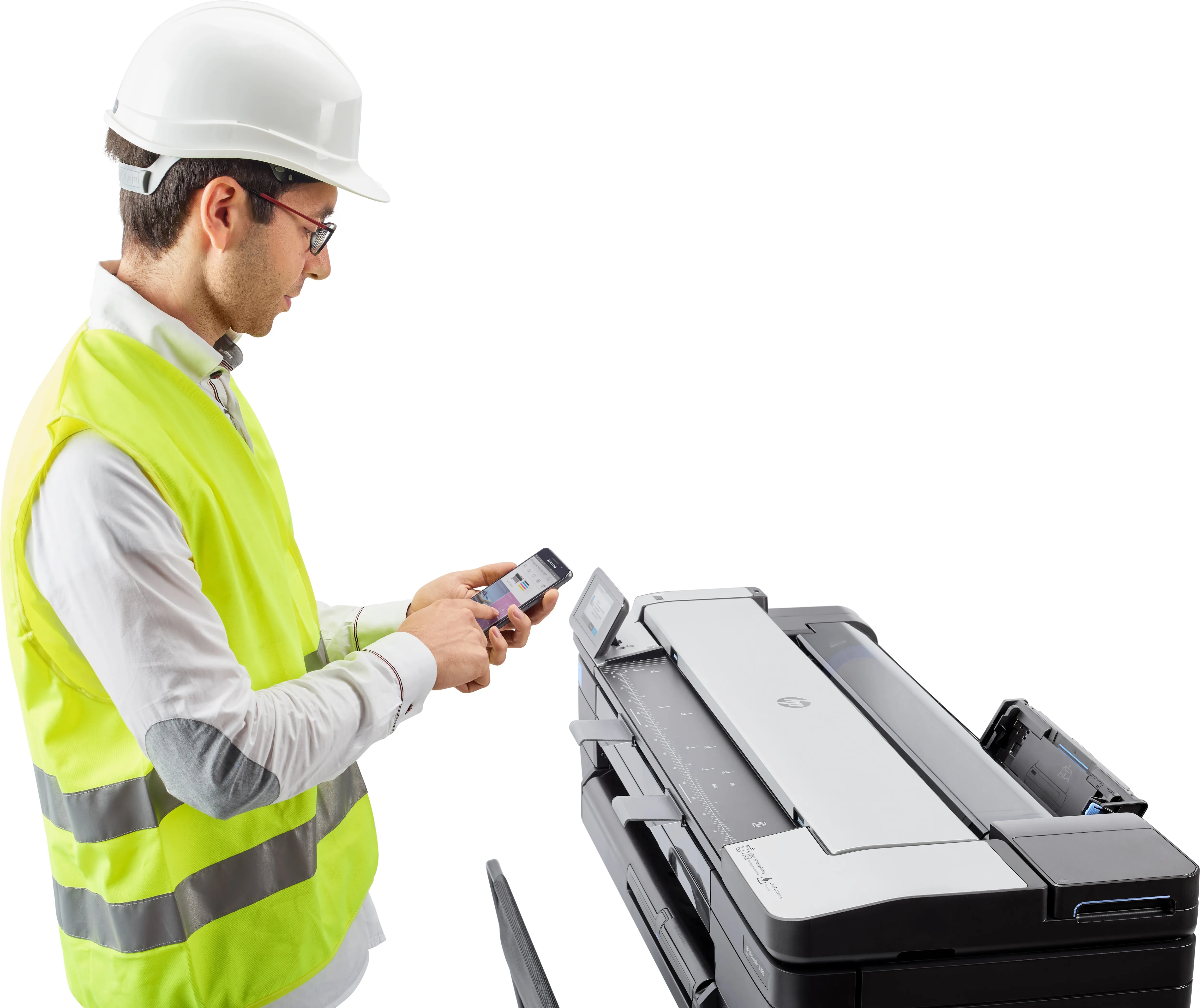 HP DesignJet T830 - 24&quot; monitoimitulostin - v&auml;ri - mustesuihku - 610 x 2770 mm (alkuper&auml;inen) - Rulla (61 cm) (media) - jopa 0.43 min/sivu (tulostus) - 1 rulla