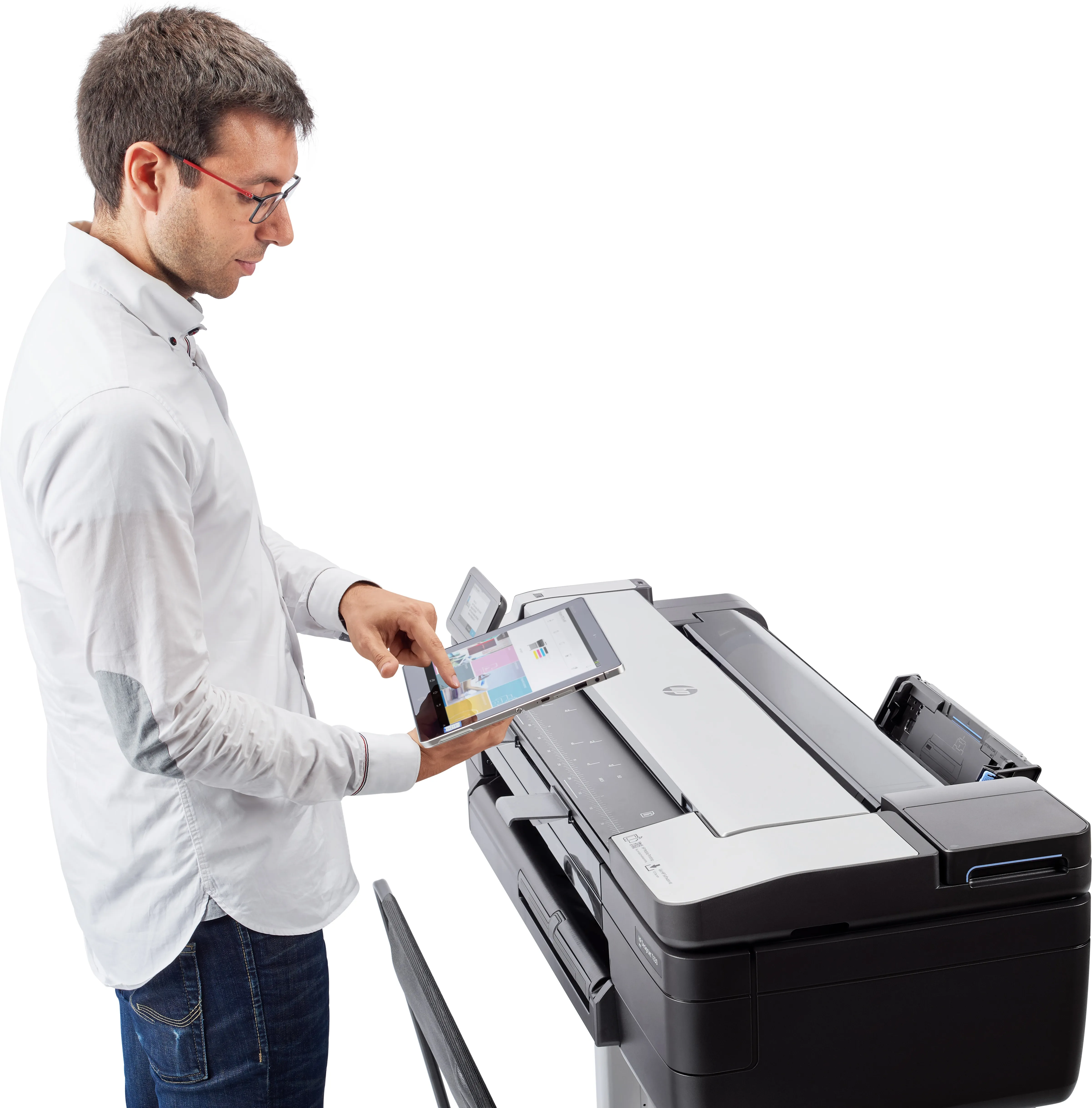 HP DesignJet T830 - 24" monitoimitulostin - v&auml;ri - mustesuihku - 610 x 2770 mm (alkuper&auml;inen) - Rulla (61 cm) (media) - jopa 0.43 min/sivu (tulostus) - 1 rulla