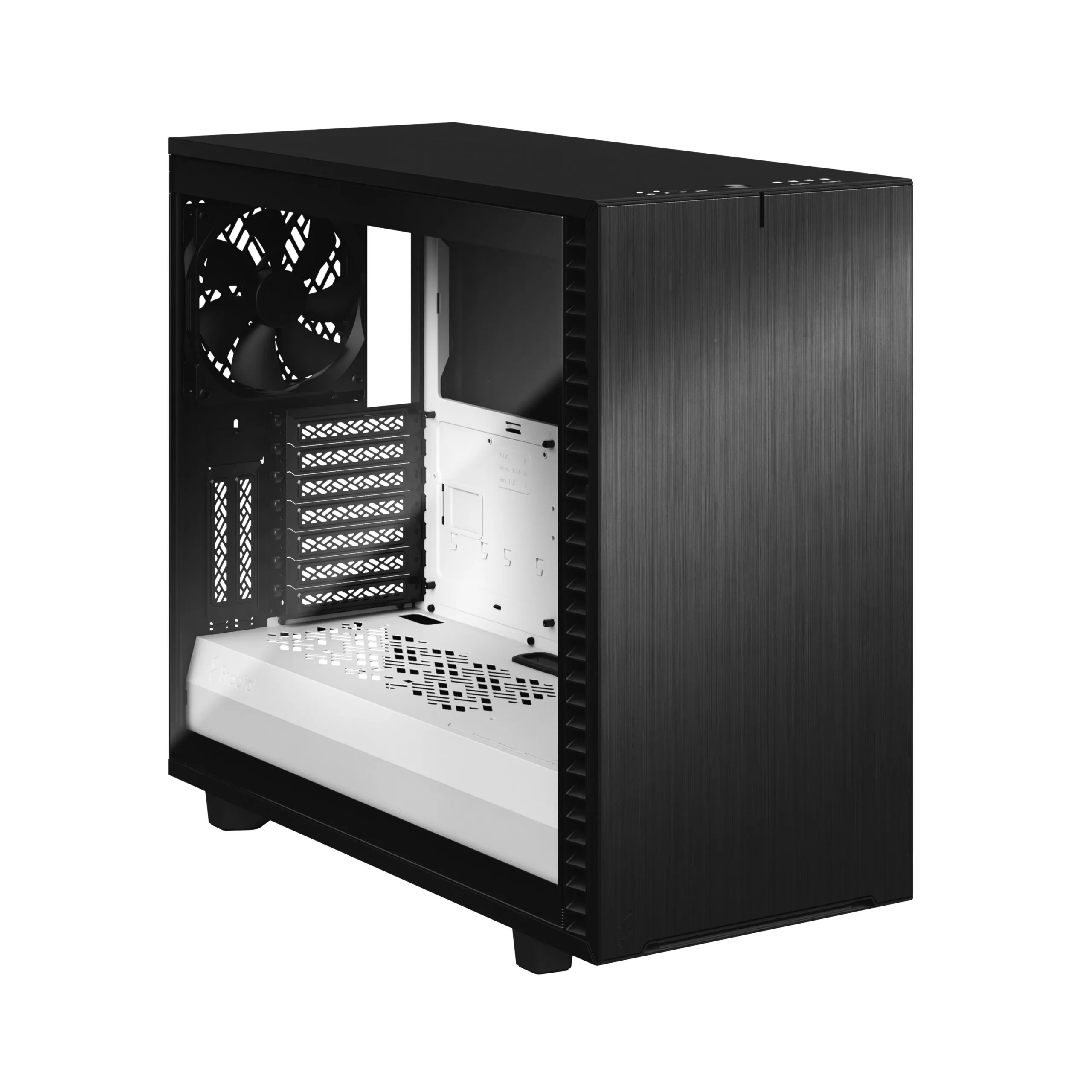 Fractal Design Define 7 - Mid Tower chassi med f&ouml;nster, Black/White / Clear Tint