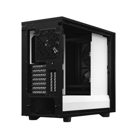 Fractal Design Define 7 - Mid Tower chassi med f&ouml;nster, Black/White / Clear Tint