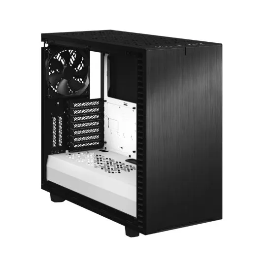 Fractal Design Define 7 - Mid Tower chassi med f&ouml;nster, Black/White / Clear Tint