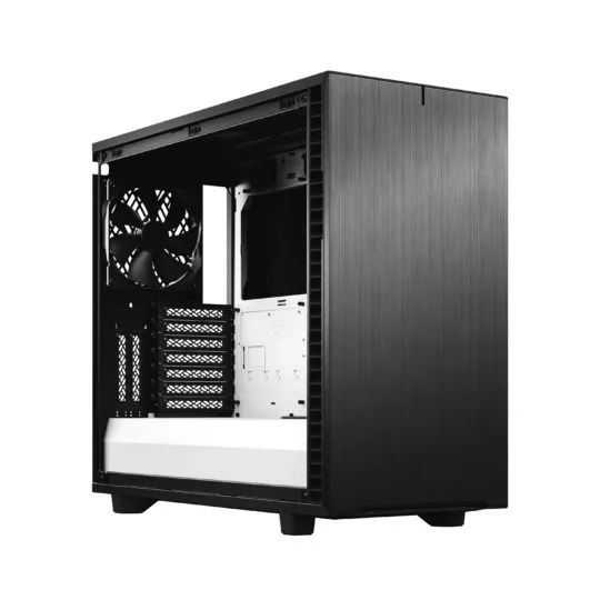 Fractal Design Define 7 - Mid Tower chassi med f&ouml;nster, Black/White / Clear Tint