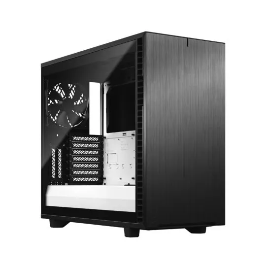 Fractal Design Define 7 - Mid Tower chassi med f&ouml;nster, Black/White / Clear Tint