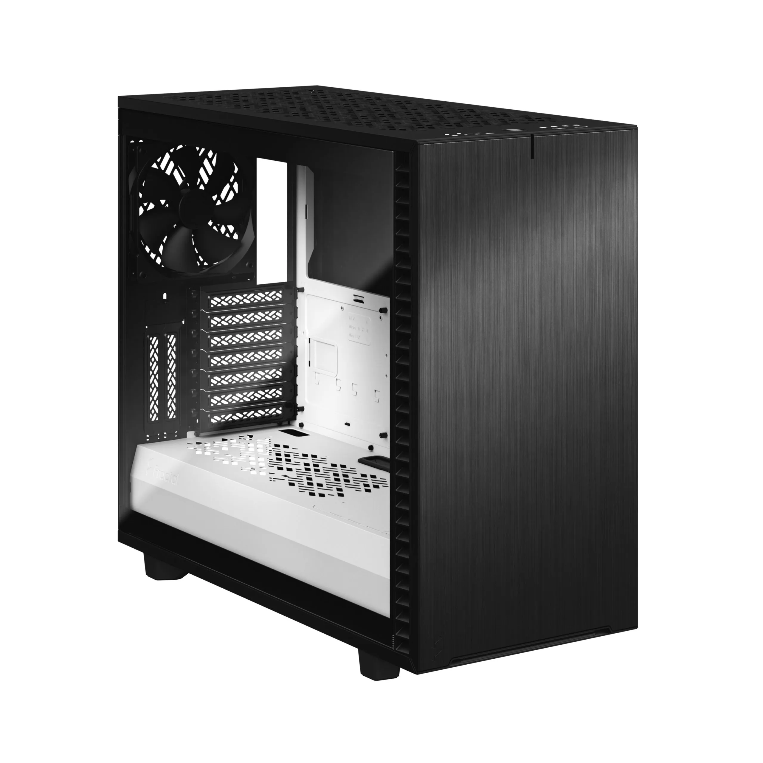 Fractal Design Define 7 - Mid Tower chassi med f&ouml;nster, Black/White / Clear Tint