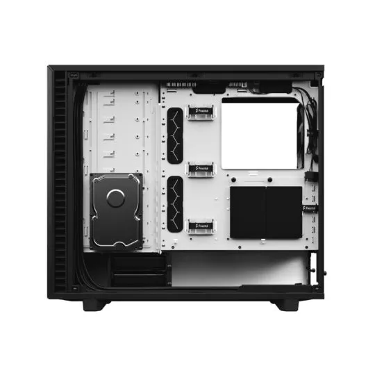 Fractal Design Define 7 - Mid Tower chassi med f&ouml;nster, Black/White / Clear Tint