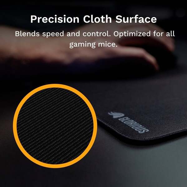 Glorious GMP 2 Edgeless Cloth XXL gaming musmatta, 915x460 mm, svart