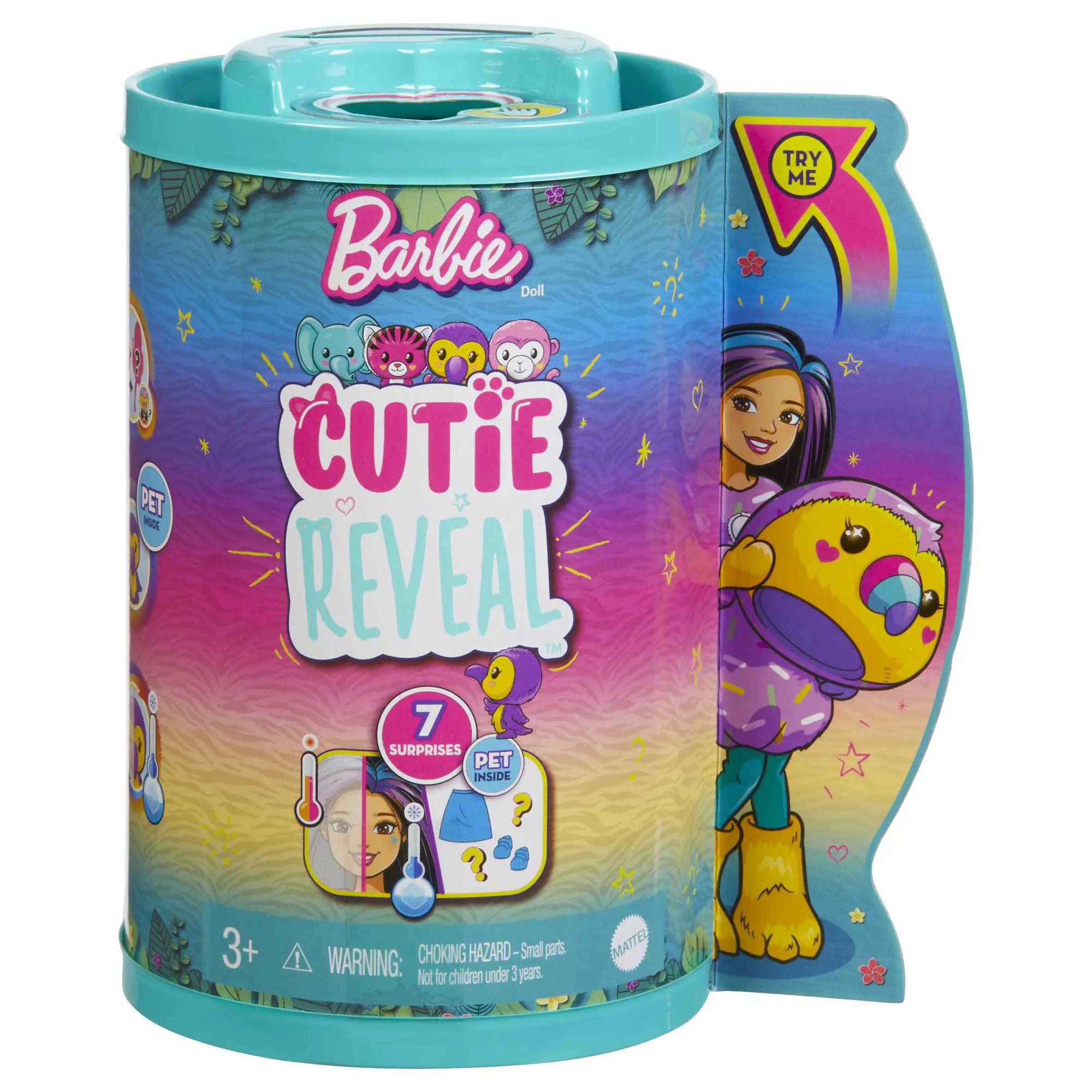 Mattel Barbie Cutie Reveal Chelsea Jungle Series Toucan Doll