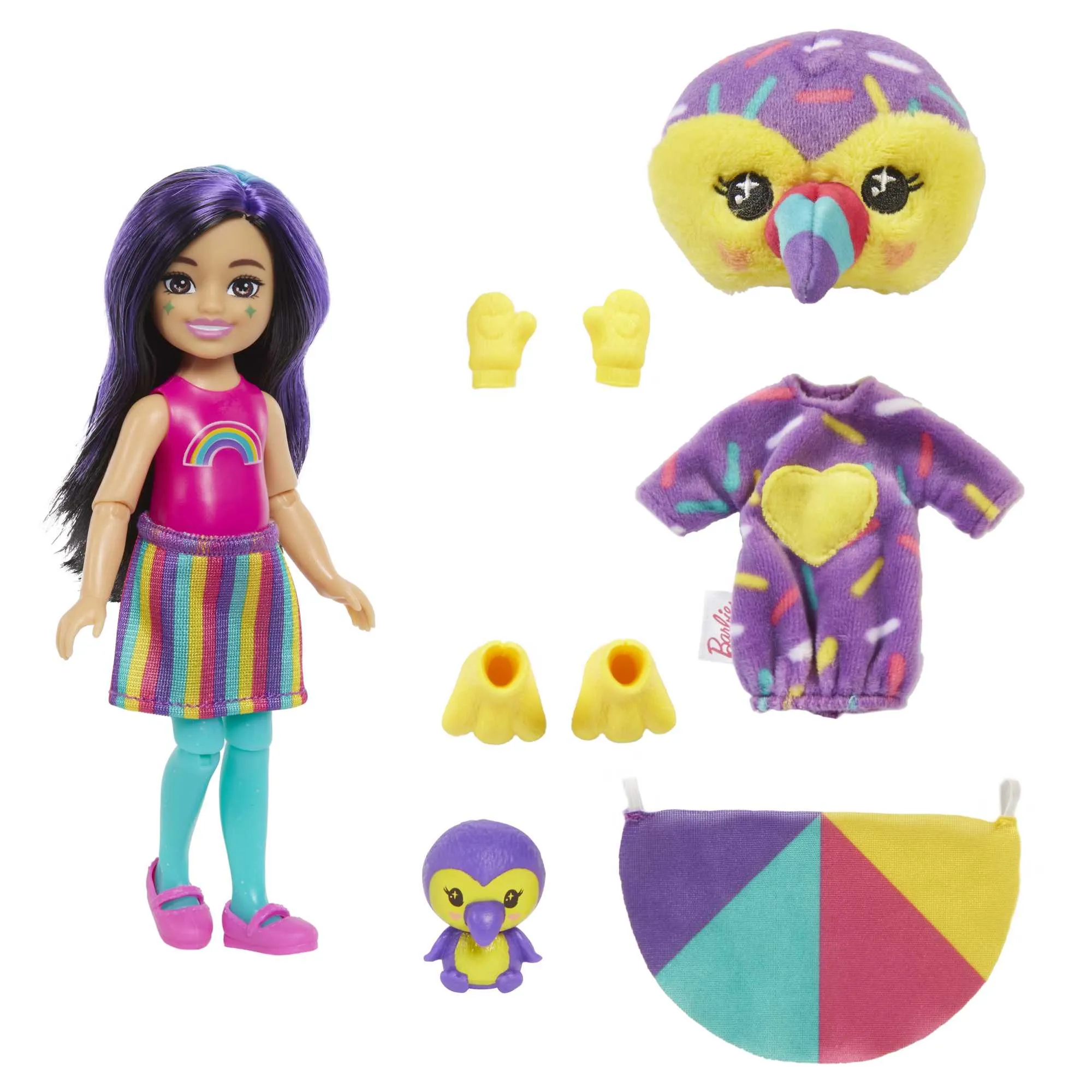 Mattel Barbie Cutie Reveal Chelsea Jungle Series Toucan Doll