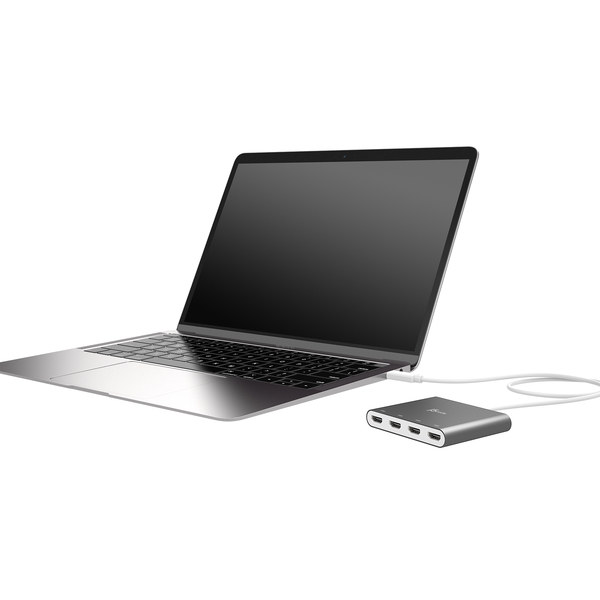 J5 Create USB-C TO 4 PORT HDMI MULTI - MONITOR ADAPTER - adapter, Grey