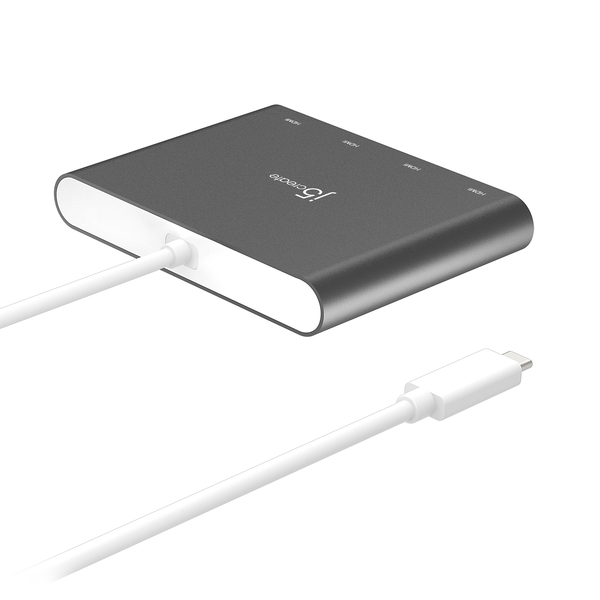 J5 Create USB-C TO 4 PORT HDMI MULTI - MONITOR ADAPTER -adapteri, Harma