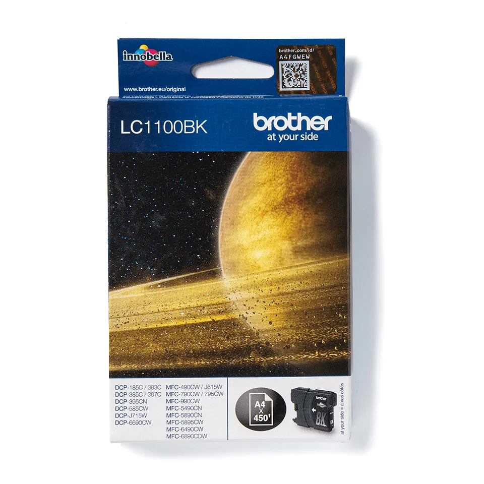 Brother LC1100BK ink cartridge, Black