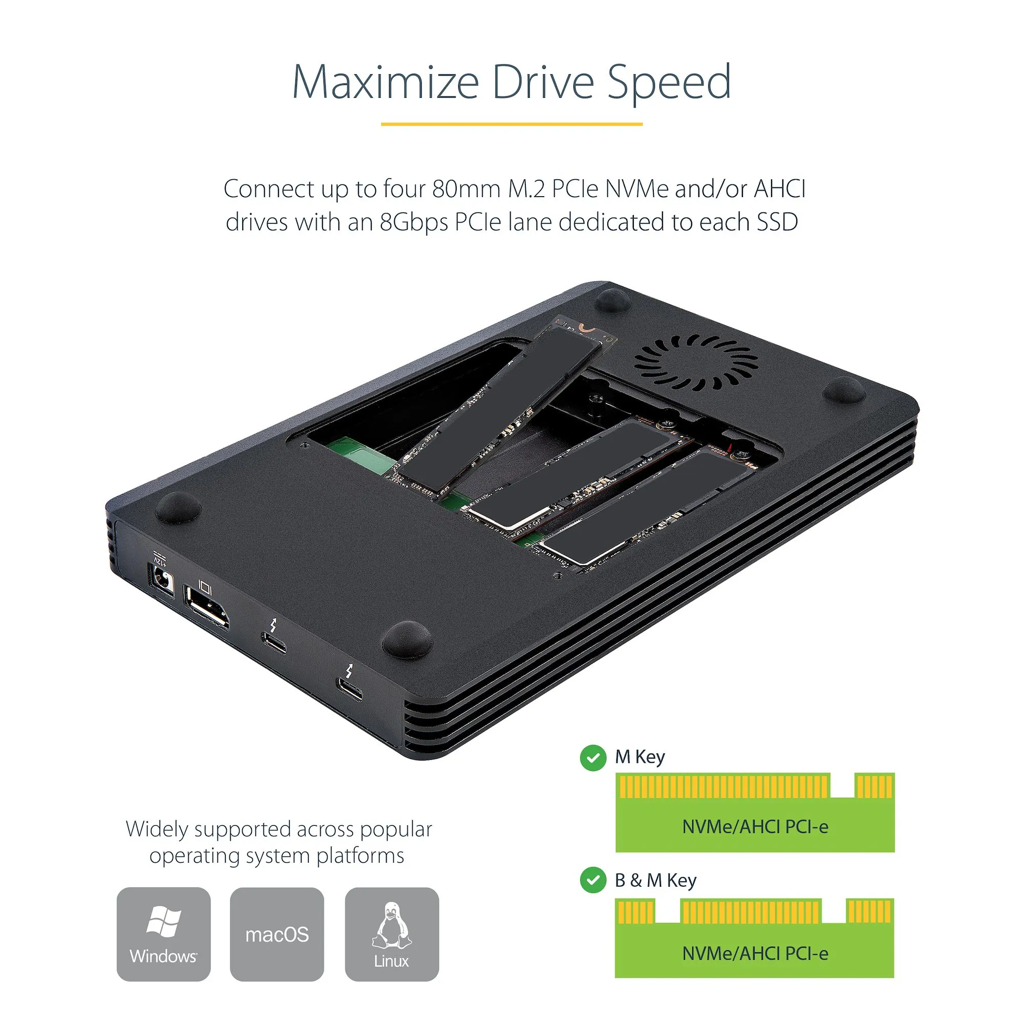 4 Bay Thunderbolt 3 NVMe