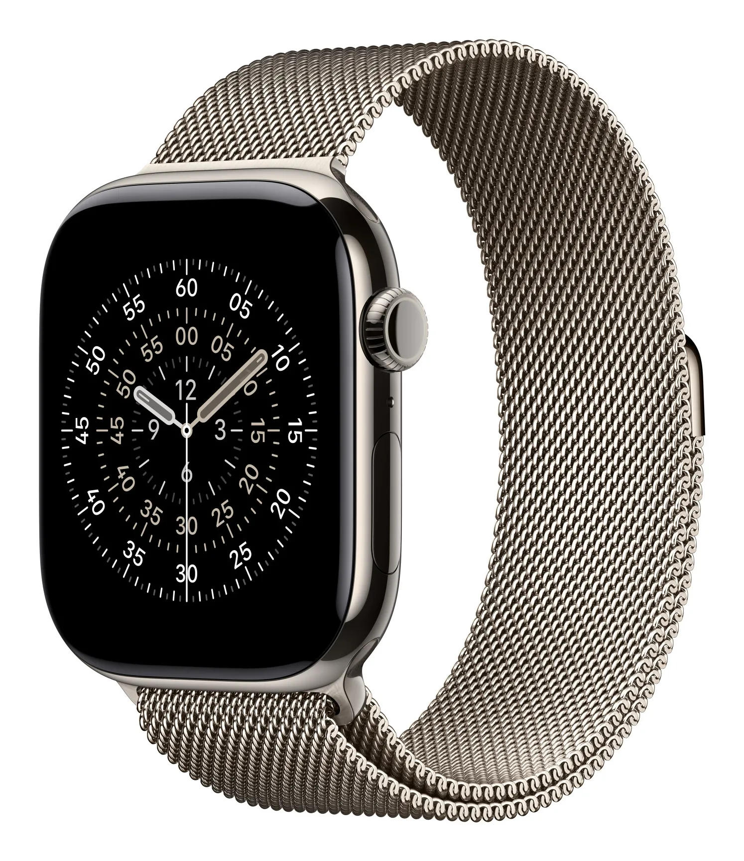 Apple Watch 46 mm milanesisk loop, naturlig, M/L