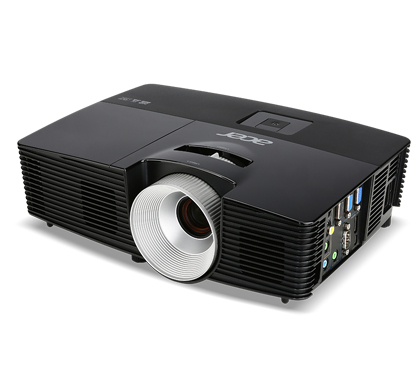 ACER P1383W DLP Projector 3100 ANSI Lumen WXGA 1280x800 3D ready 13000:1 HDMI/MHL 2xVGA USB Type B mini TCO