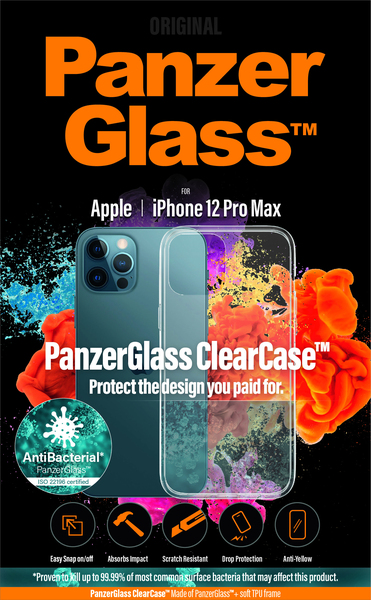 PanzerGlass ClearCase, iPhone 12 Pro Max - Case, Transparent