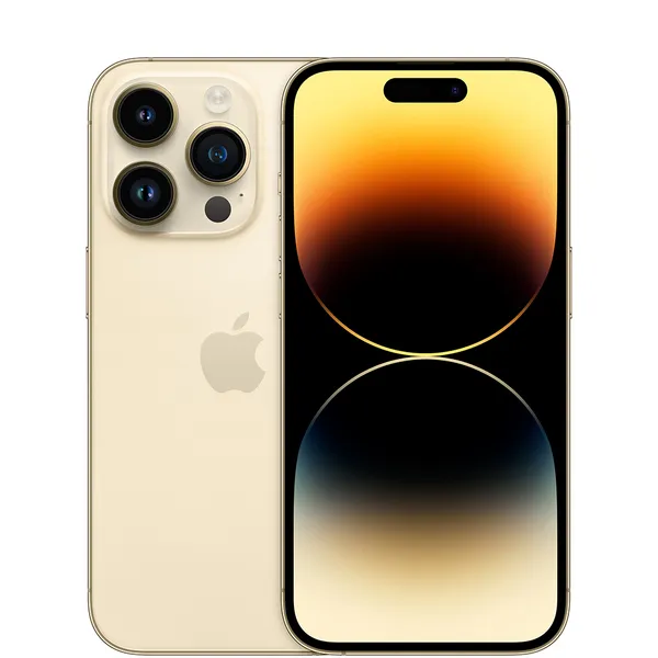 Kunnostettu iPhone 14 Pro 128 Gt -puhelin, Kulta (Hyvä kunto)