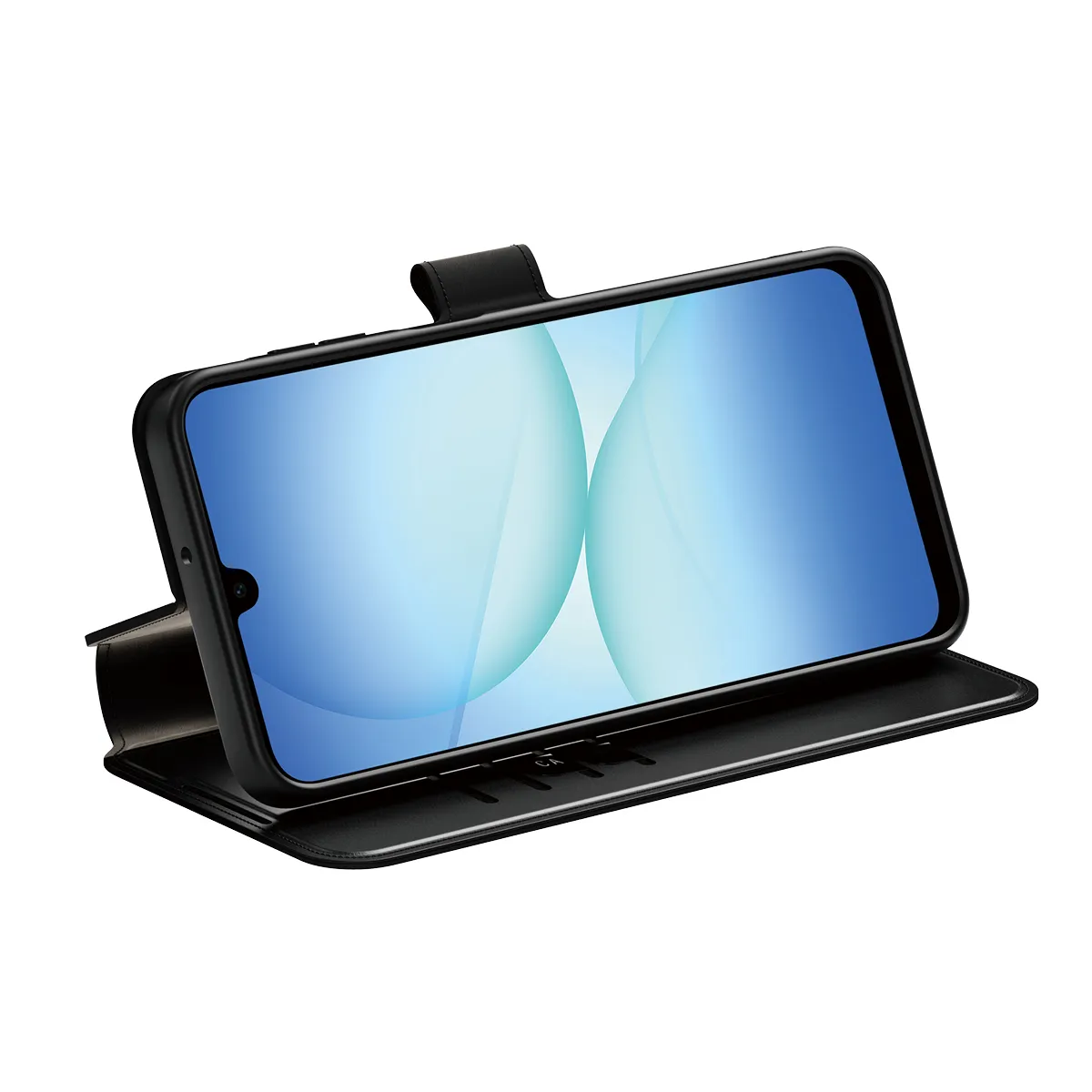 PanzerGlass Care Wallet Kickstand, Galaxy A17 / M17 -lompakkokotelo, musta